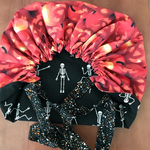 Scrub CAP/HAT *Reversible *Long Ties *Halloween - Picture 16 of 16
